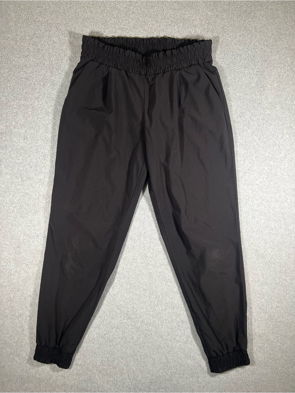 Athleta Jogger Pants Women's Black Size 8 Recycled Polyester Spandex
